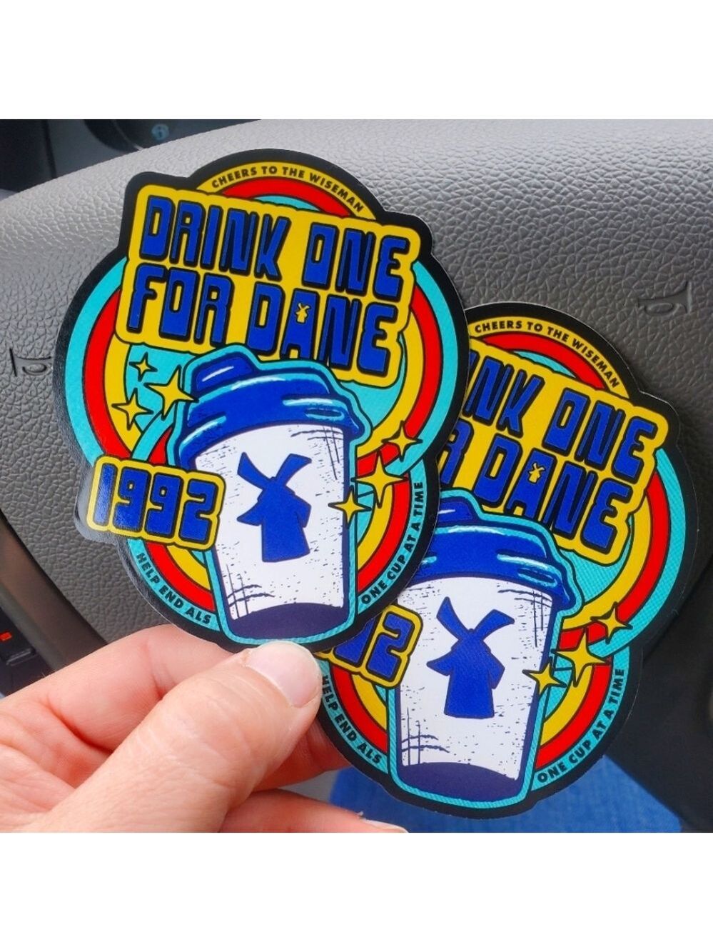 Dutch Bros May 2025 Drink One For Dane Sticker Set Of 2
